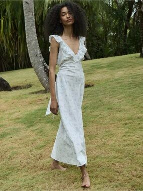 Doen | Dresses | Gap Den 0 Linen Gingham Midi Dress | Poshmark